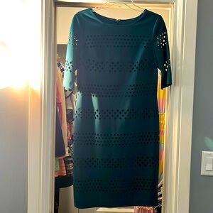 Emerald green sheath dress